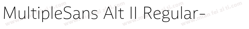 MultipleSans Alt II Regular字体转换